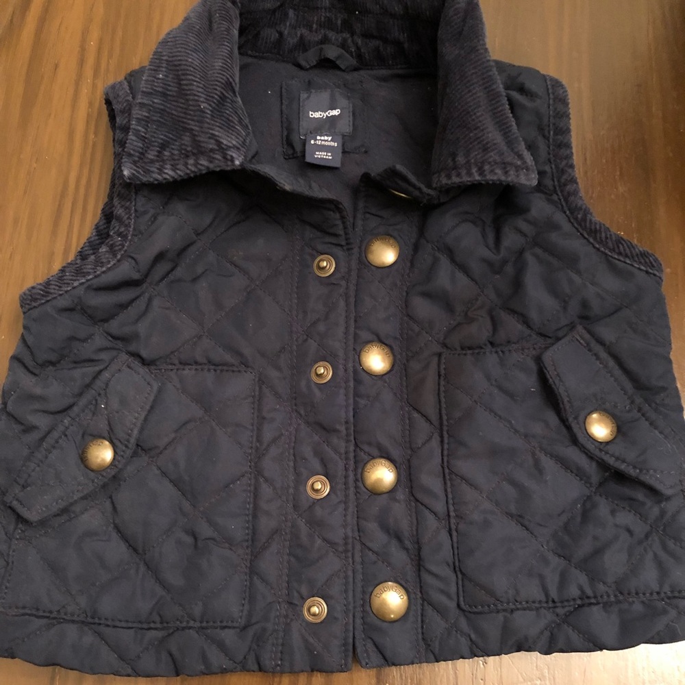 Baby Gap navy puffer vest